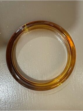 Vintage Inspired Translucent Swirl Apple Juice Bangle Bracelet